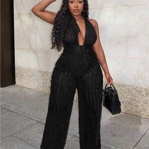 Chic Black Halter Jumpsuit